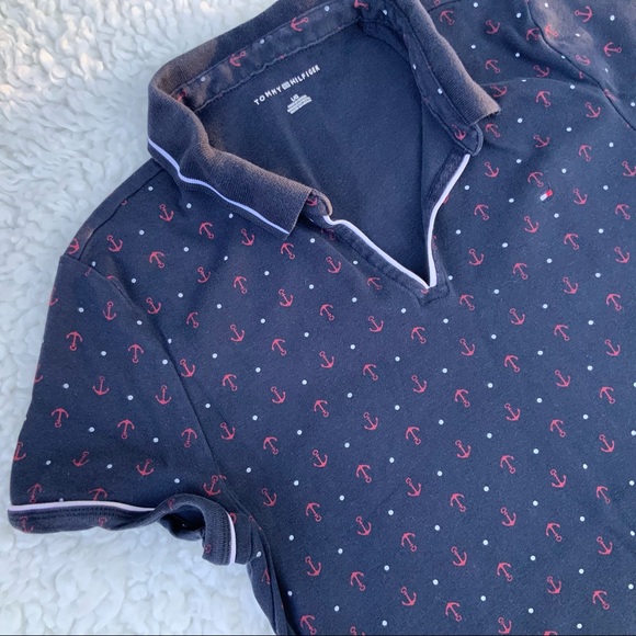 Tommy Hilfiger Tops - Tommy Hilfiger women’s polo shirt cute nautical anchors